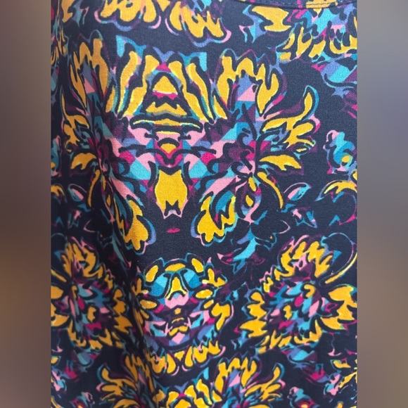 LuLaRoe Ana Dress Like New Plus Size 3XL Maxi Half Sleeve 0425 - Picture 3 of 10